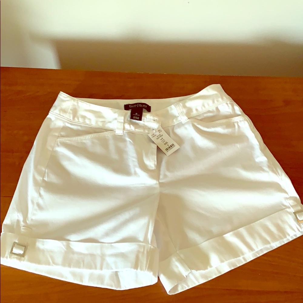 White House Black Market White Shorts